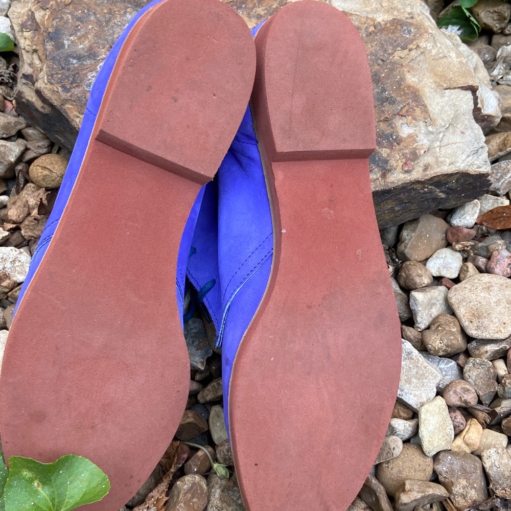 Ankle suede purple booties. PROCEEDS TO FAMILY HEART FOUNDATION! - Picture 4 of 5